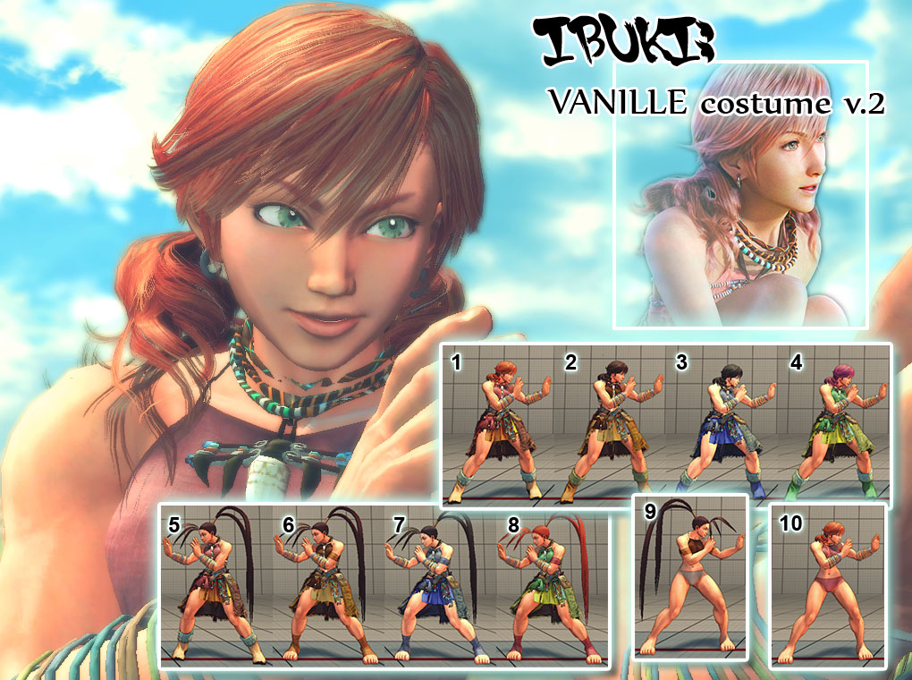 SSF4AE Ibuki: Vanille (FFXIII) Costume v2.5