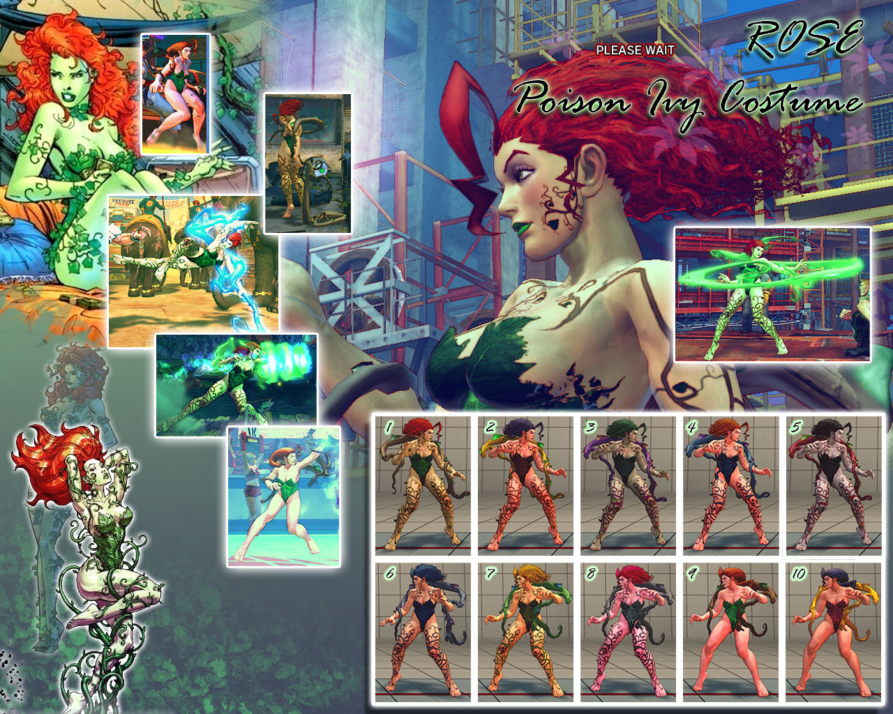 SSF4AE Rose: Poison Ivy costume