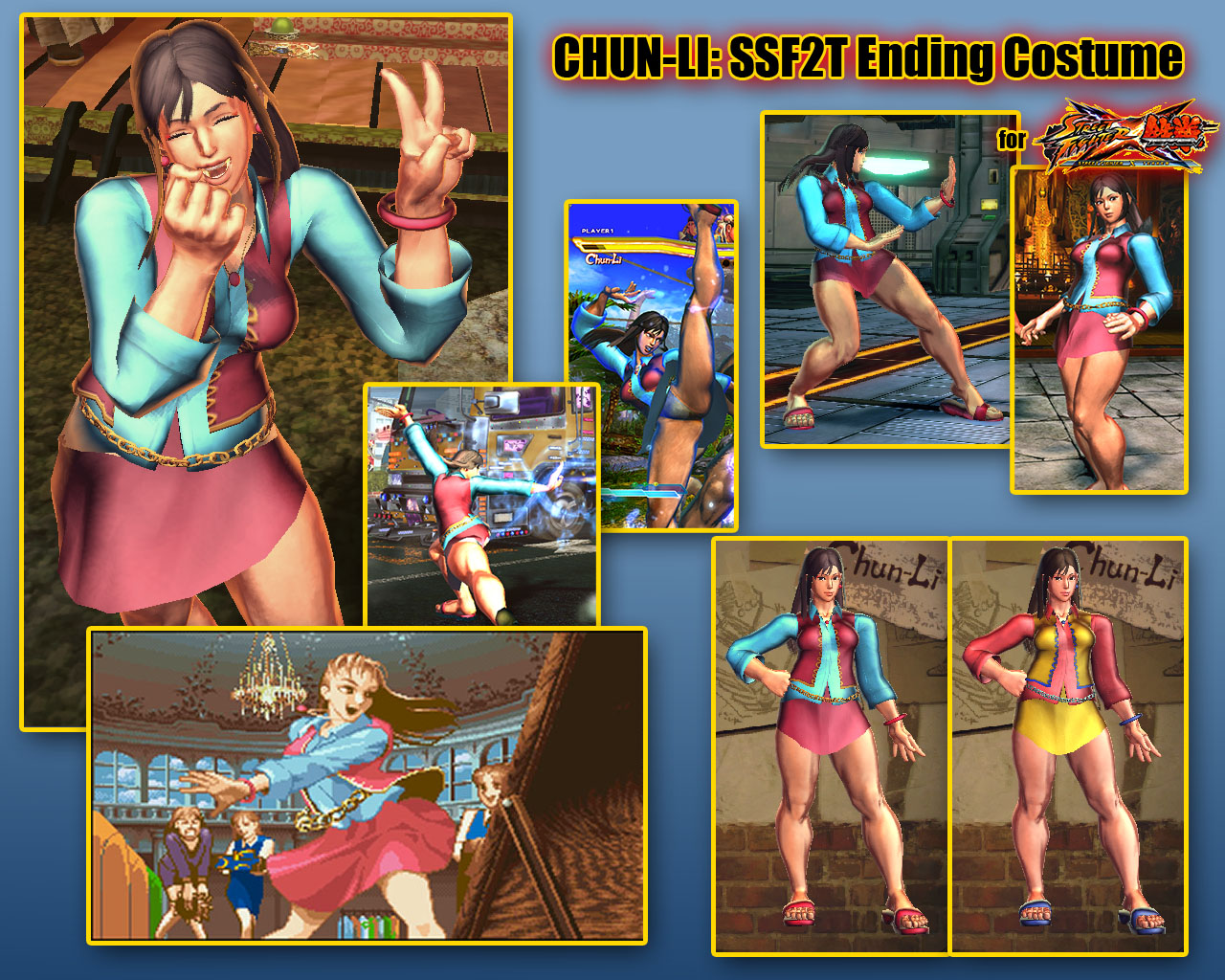 SFxT: Chun-Li SSF2T Ending Costume