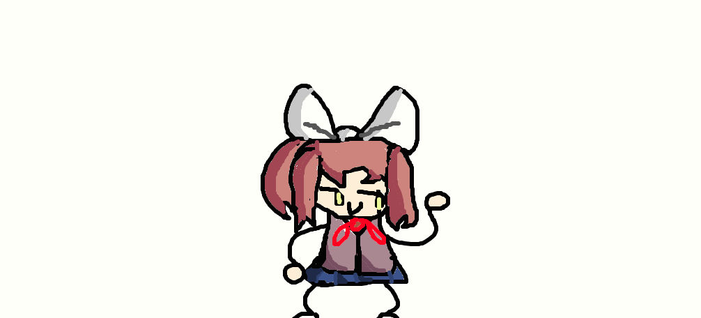 A little bit of monika by GreenSlimepuppy on DeviantArt