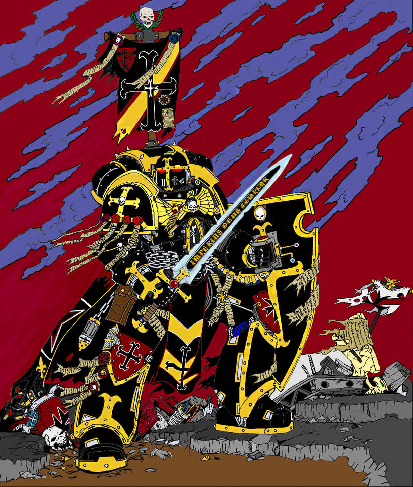Black Templar Knight Colored by ChaosAurion on DeviantArt