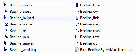 BLUE BEE STYLE CURSORS