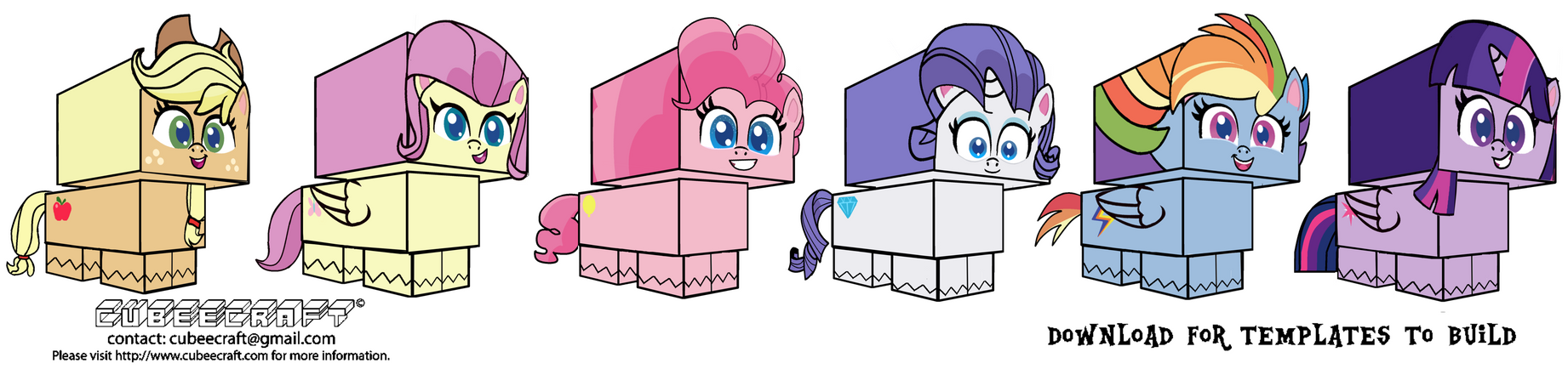 Cubeecraft Ponylife Mane Six