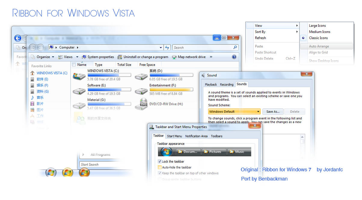 Windows Ribbon Designer Ribbon for Windows Vista by benbackman on DeviantArt