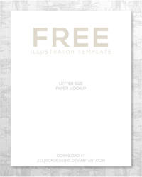 Free Letter Size Mockup Template - Zelnick Designs