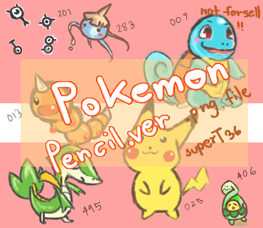 POKEMON pencil ver set 1 by SuperT36 on DeviantArt