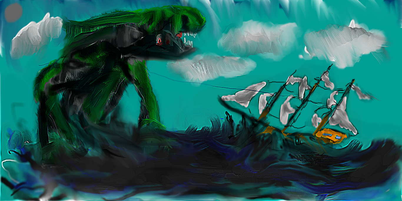 Monster Of The Sea by AxoticSushi on DeviantArt