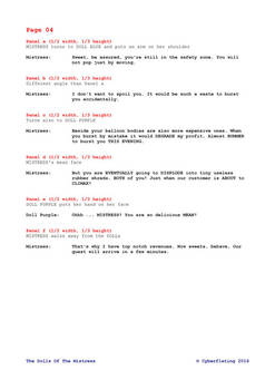 The Dolls Of The Mistress - Script for Page 4