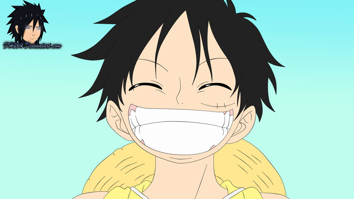 Luffy Smile PSD ( Lineart + Base Colors ) by DH264 on DeviantArt