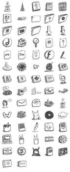 Sketchy icons