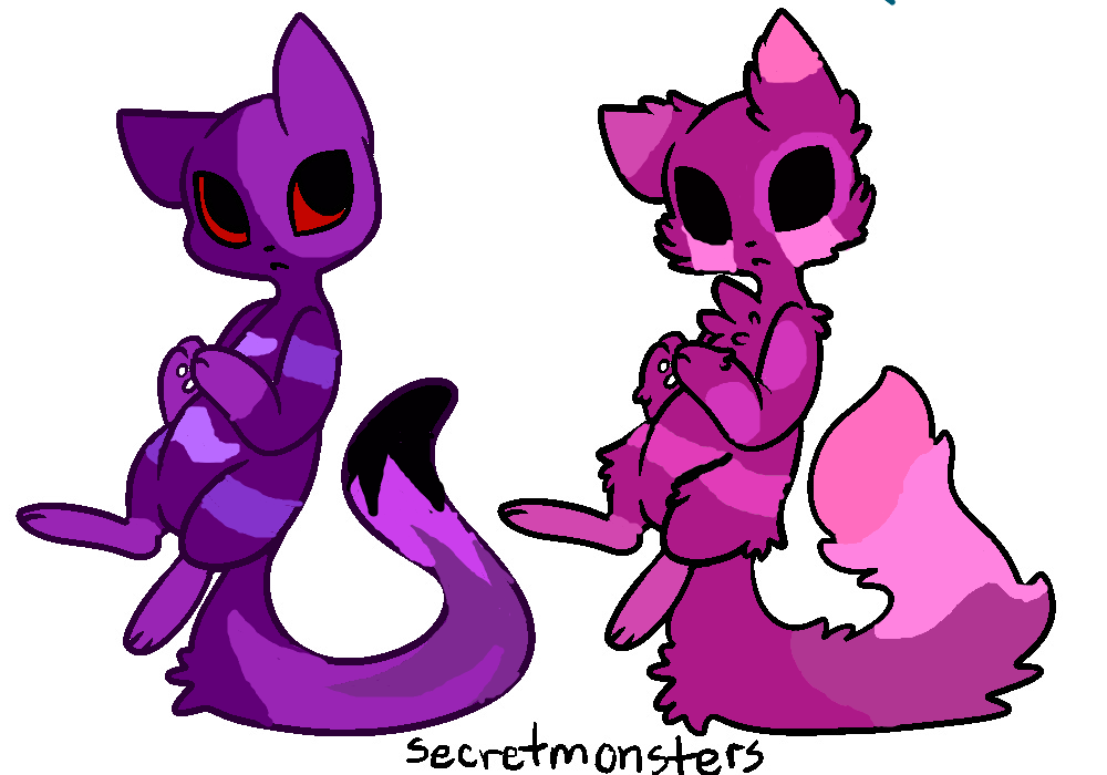 CLOSED Feline Pair #3 (keeping purple one)