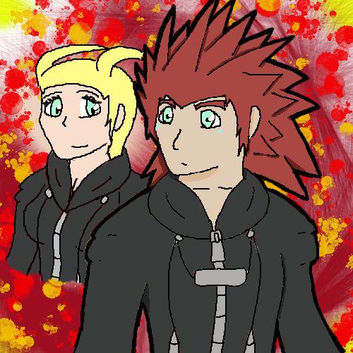 larxene x axel 0w0 by xthehedgehog1997 on DeviantArt