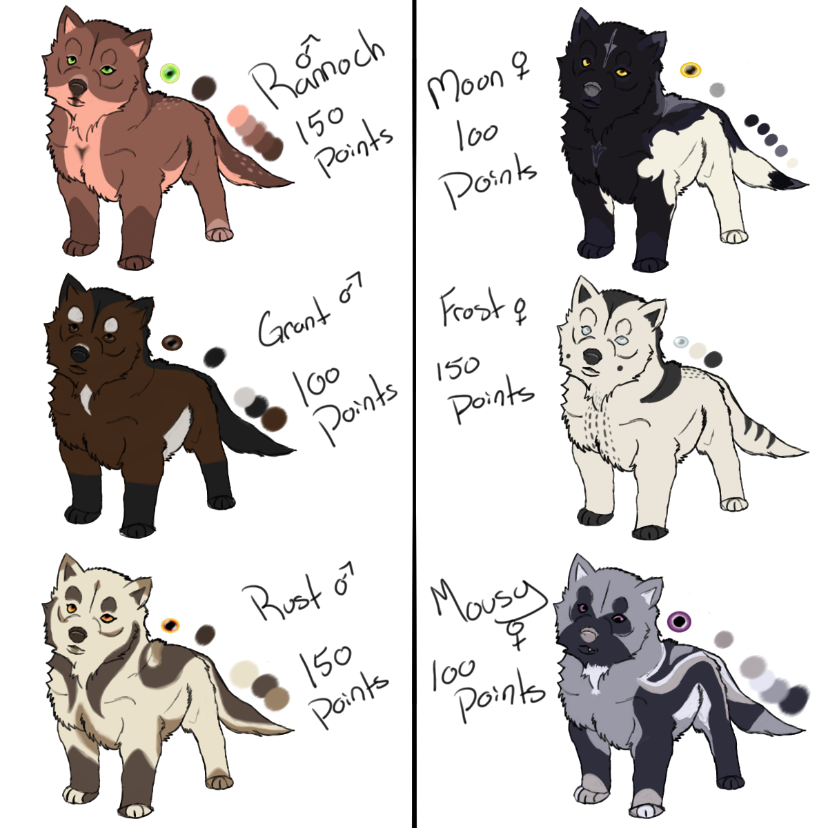 Puppy Adopt Batch One [ClOSED] by Sparkanine on DeviantArt