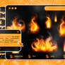 realistic fire flames #01 (overlay pack)