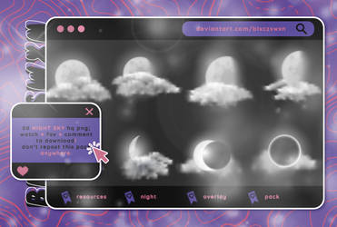 night sky (overlay pack)