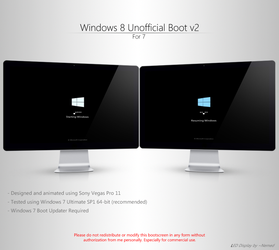 Windows 8 Unofficial Boot v2 for 7