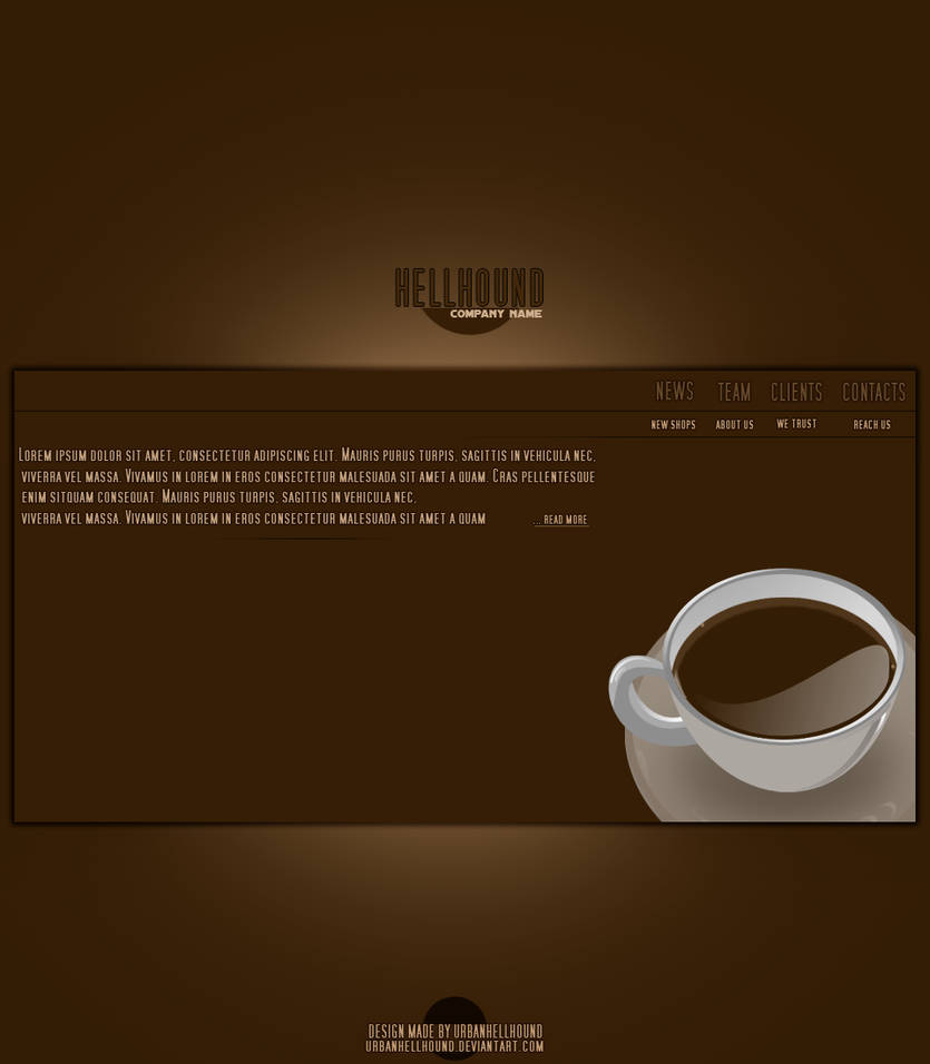 Coffee website template