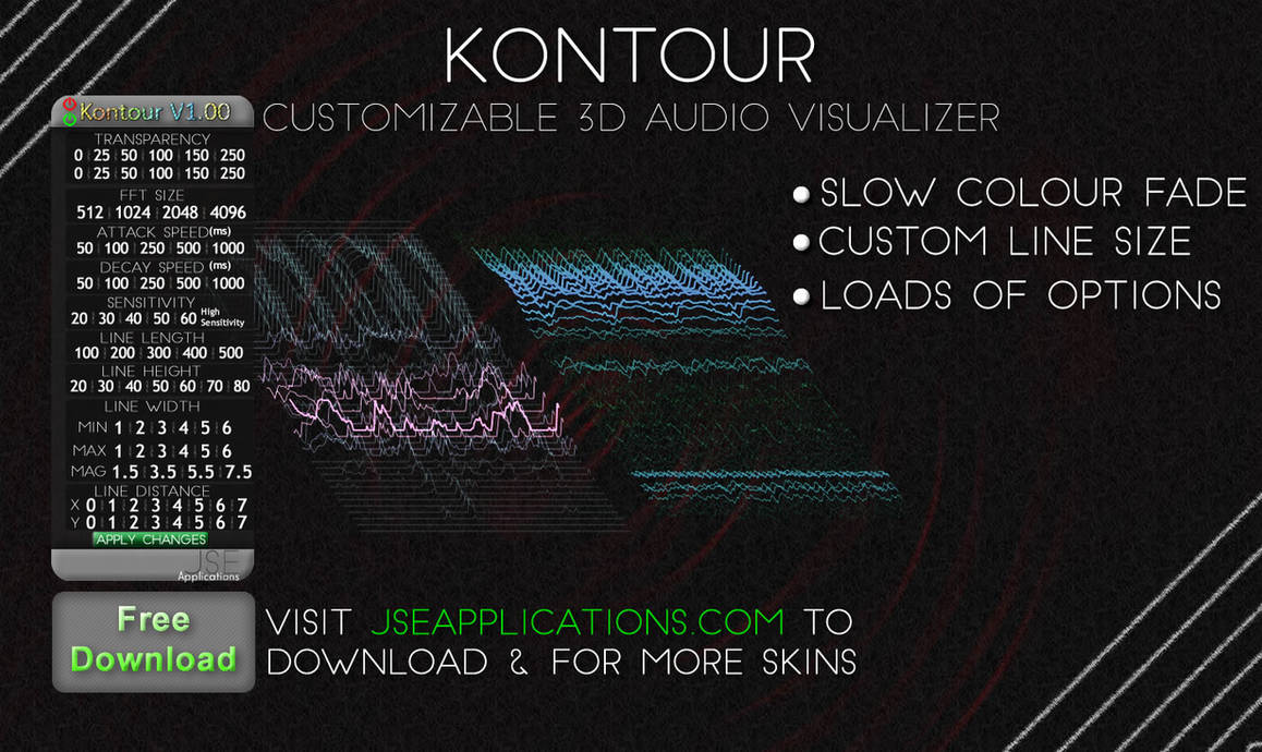 Kontour V1.00 - Customizable 3D Audio Visualizer