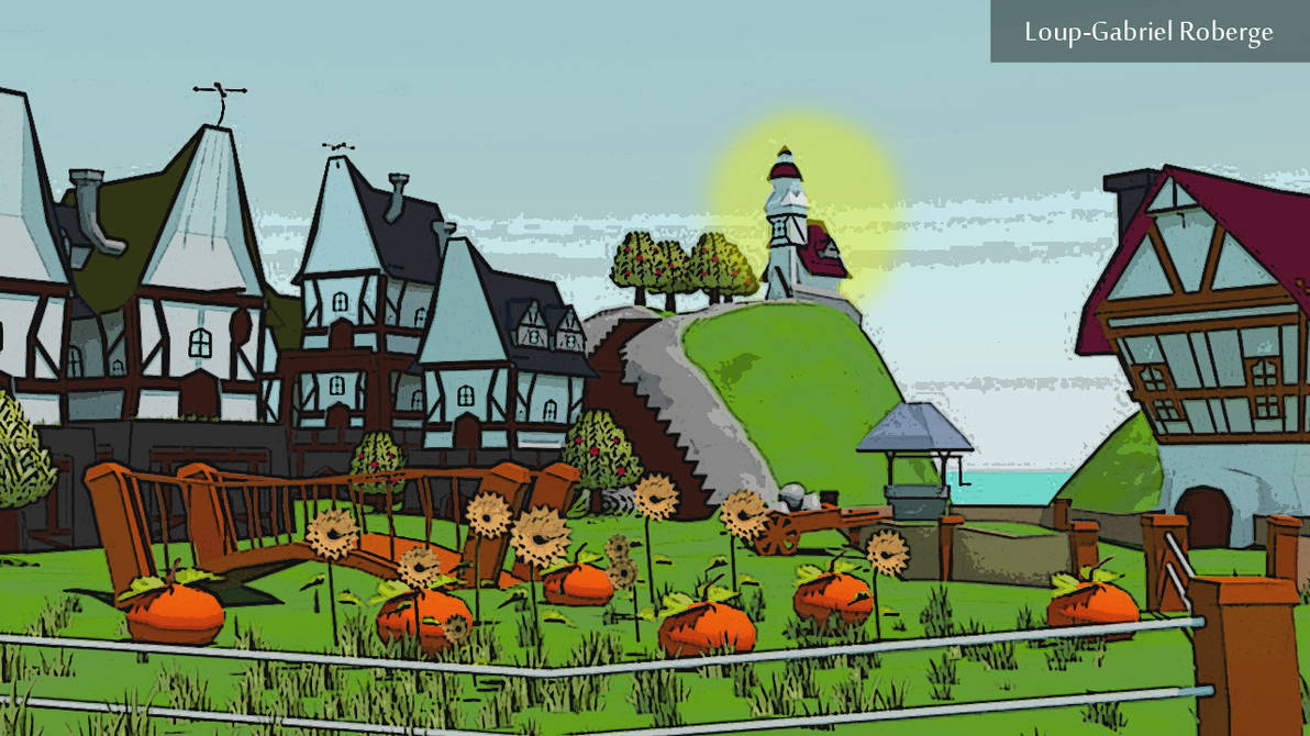 Farmer village by loup-gabriel-3d on DeviantArt