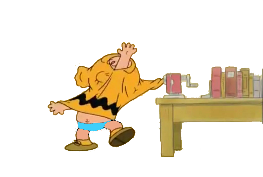 Charlie Brown got stuck on the pencil sharpener by MinionFan1024 on ...