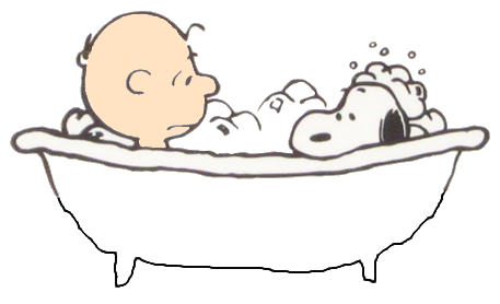 Charlie Brown and Snoopy in the bathtub by MinionFan1024 on DeviantArt
