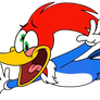 Woody Woodpecker flying