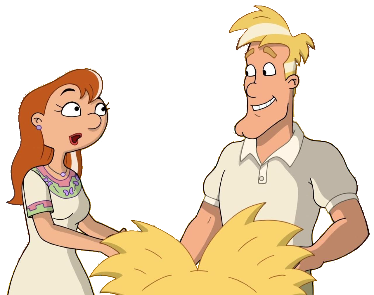 Stella and Miles Shortman smiled each other by MinionFan1024 on DeviantArt