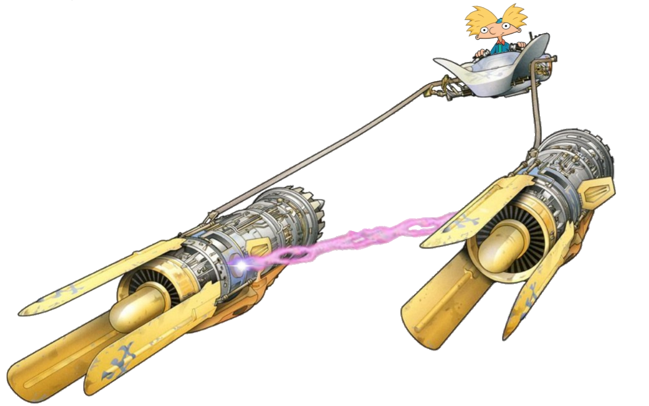 Arnold Shortman drives the Pod racer by MinionFan1024 on DeviantArt