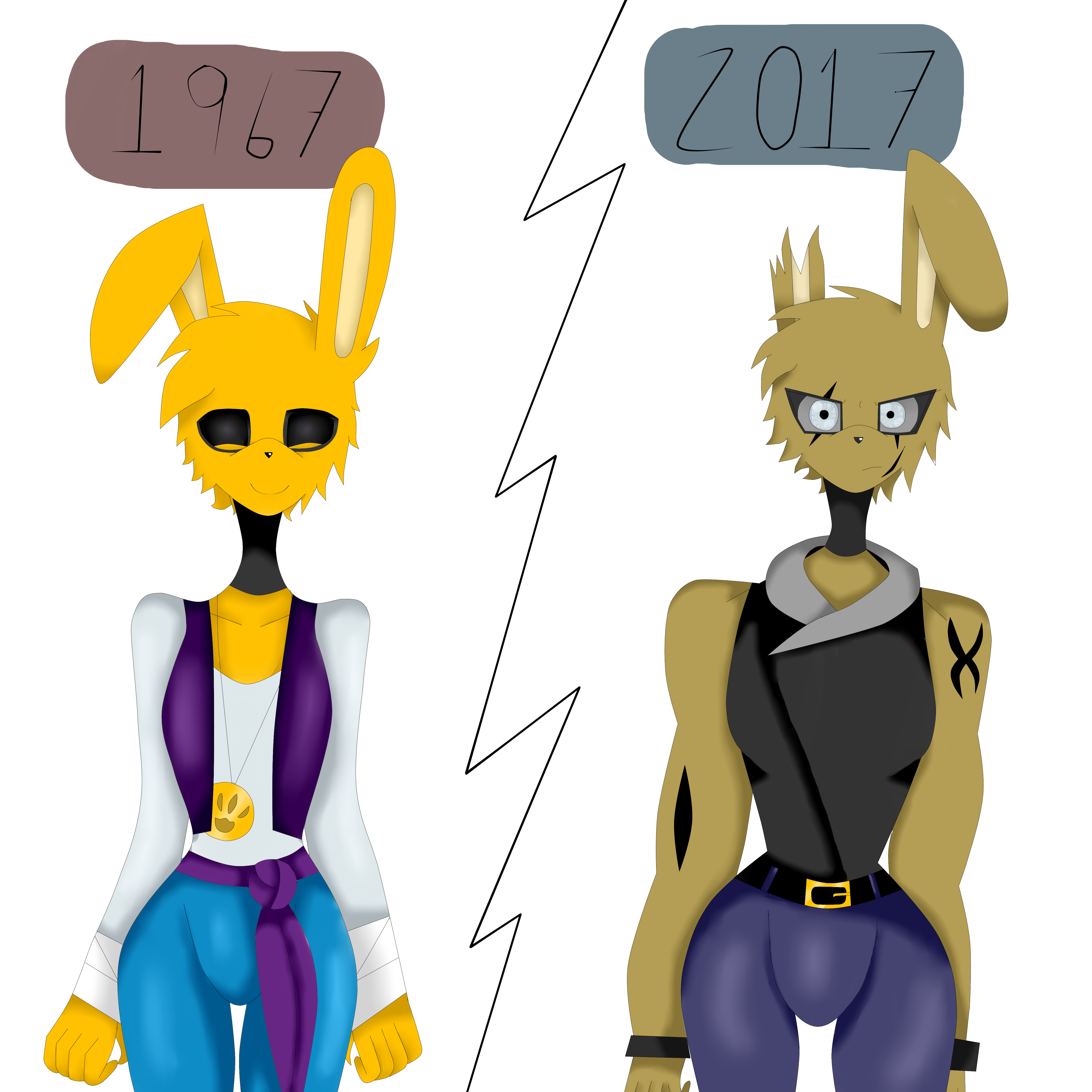 SpringBonnie (Fred Bear) - Springtrap (Purpleguy) by ZetaAlpha10 on.