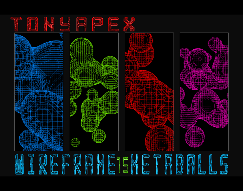 Wireframe Metballs Pack By TonyApex