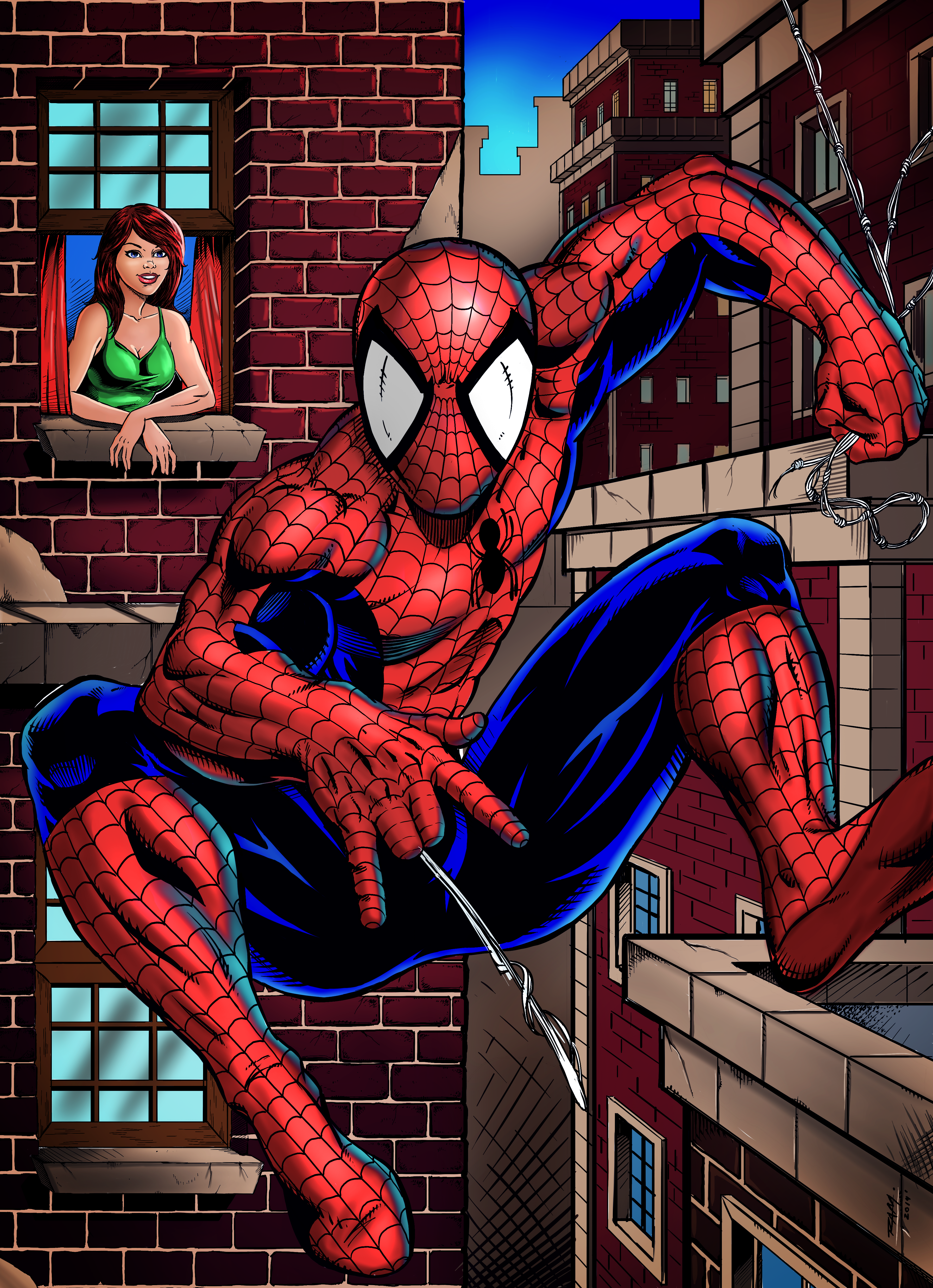 Spiderman and Mary Jane by RAM