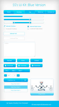 SS's UI Kit : Blue Version