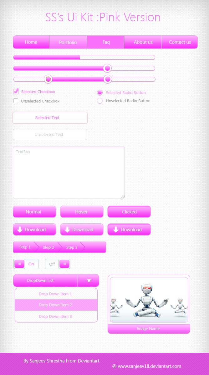 SS's UI Kit : Pink Version