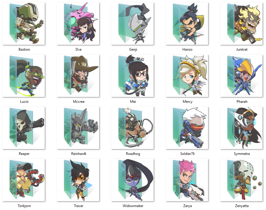 Overwatch Chibi Icons, Overwatch