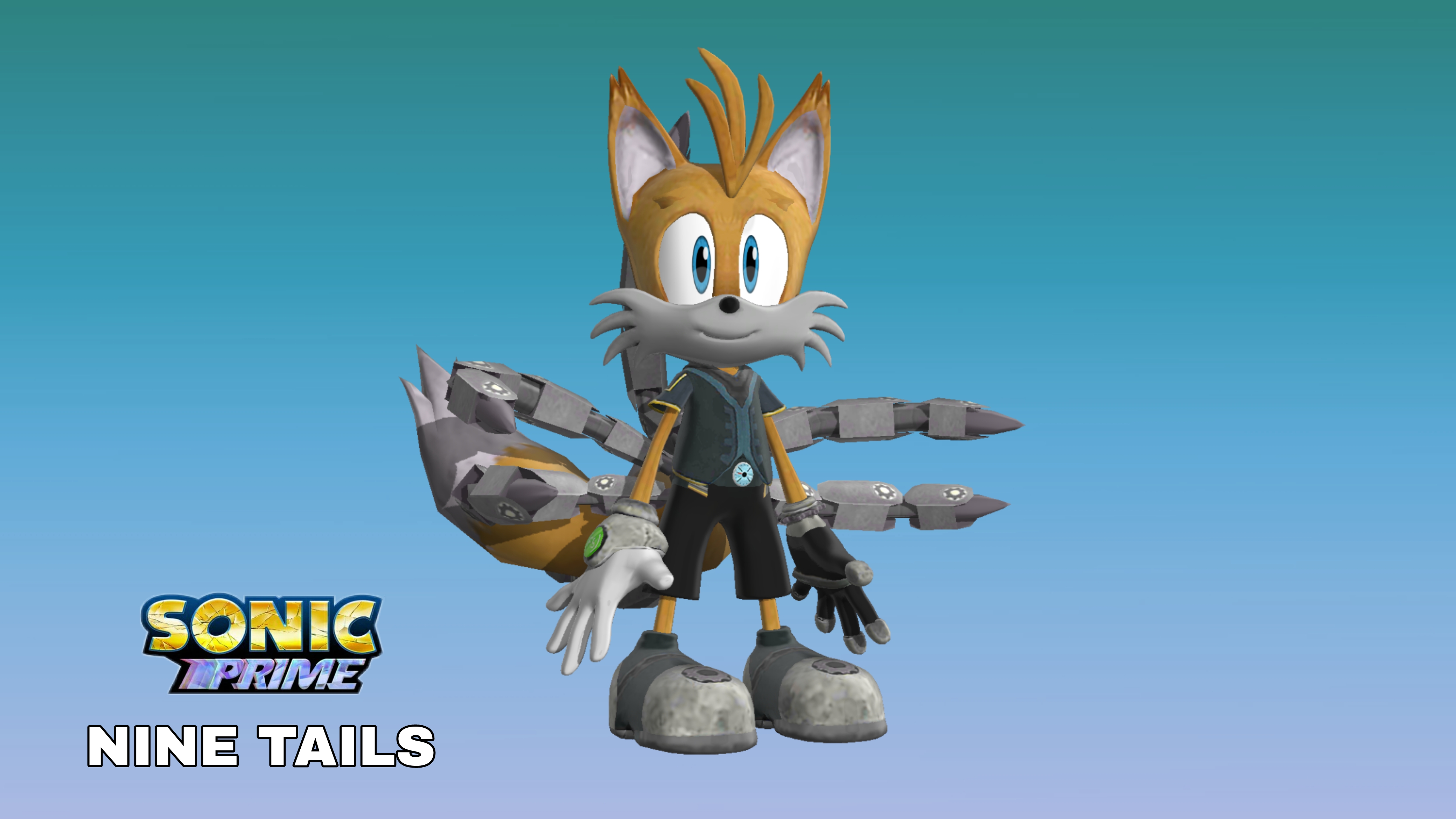 Model Nine (MMD Model) Nine Tails (Sonic Prime) Download by Guilherme4567777 on ...