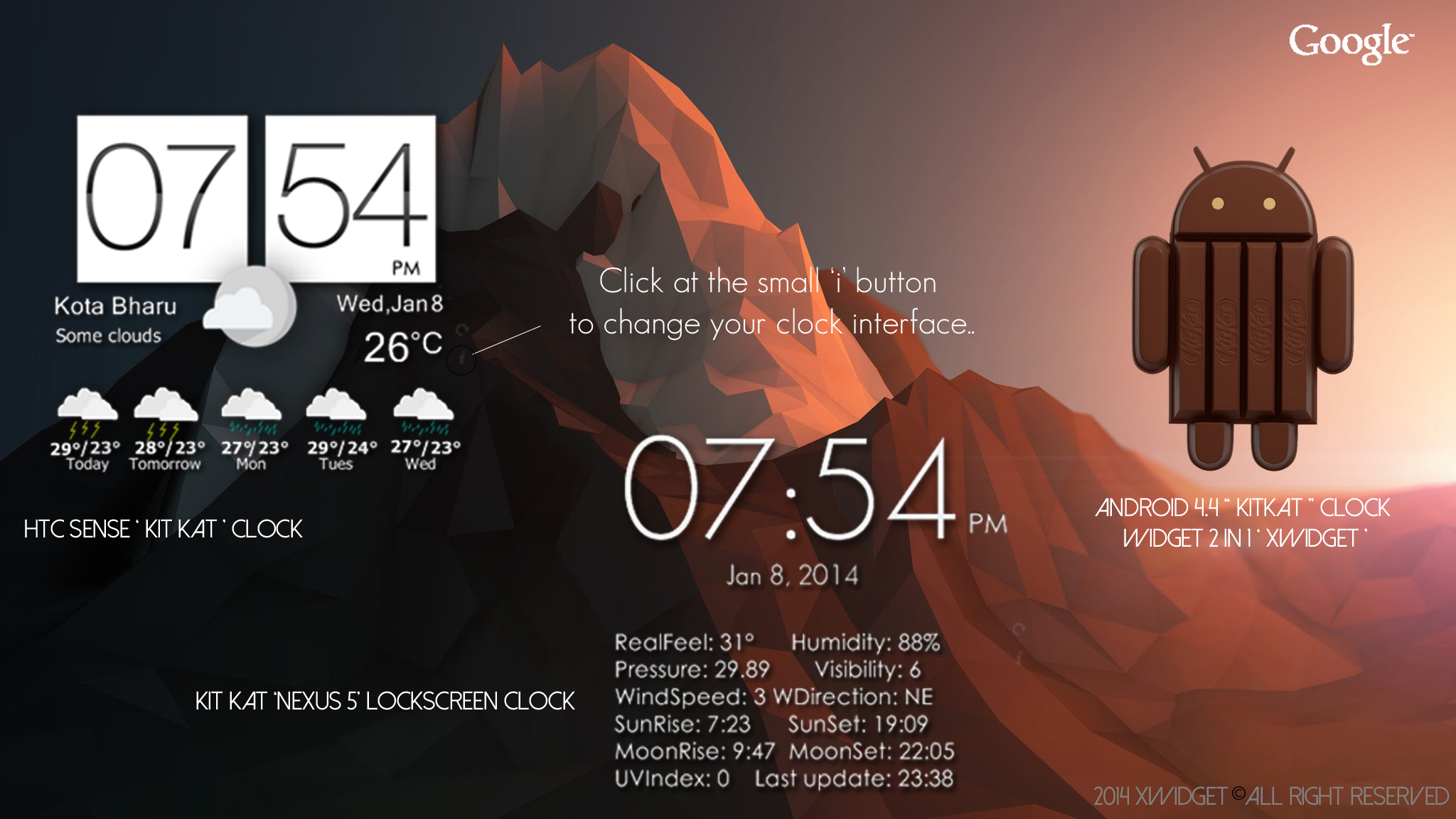 Android 4.4 widget 2 in 1 ( Xwidget ) by Sychno7 on DeviantArt