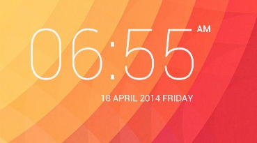 Kitkat Digital Clock for XWidget