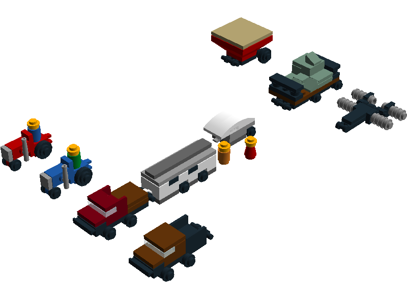 Lego MINI Farm Vehicles Set by Ideas N Bricks on DeviantArt