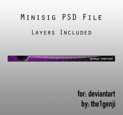 Mini Sig PSD File