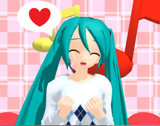 MMD Newcommer Pajama Miku Download