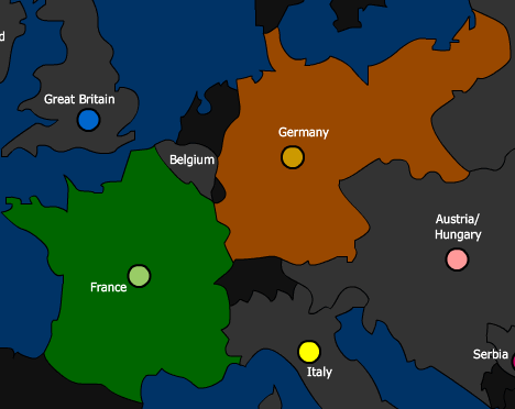 FLASH - WWI animated map