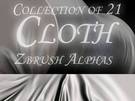 21 Cloth Zbrush Alphas