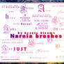 Narnia Text Brushes