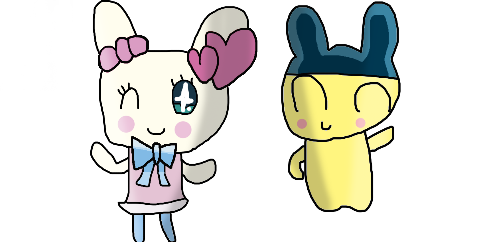 Lovelitchi and Mametchi by CuteYoshiLover on DeviantArt