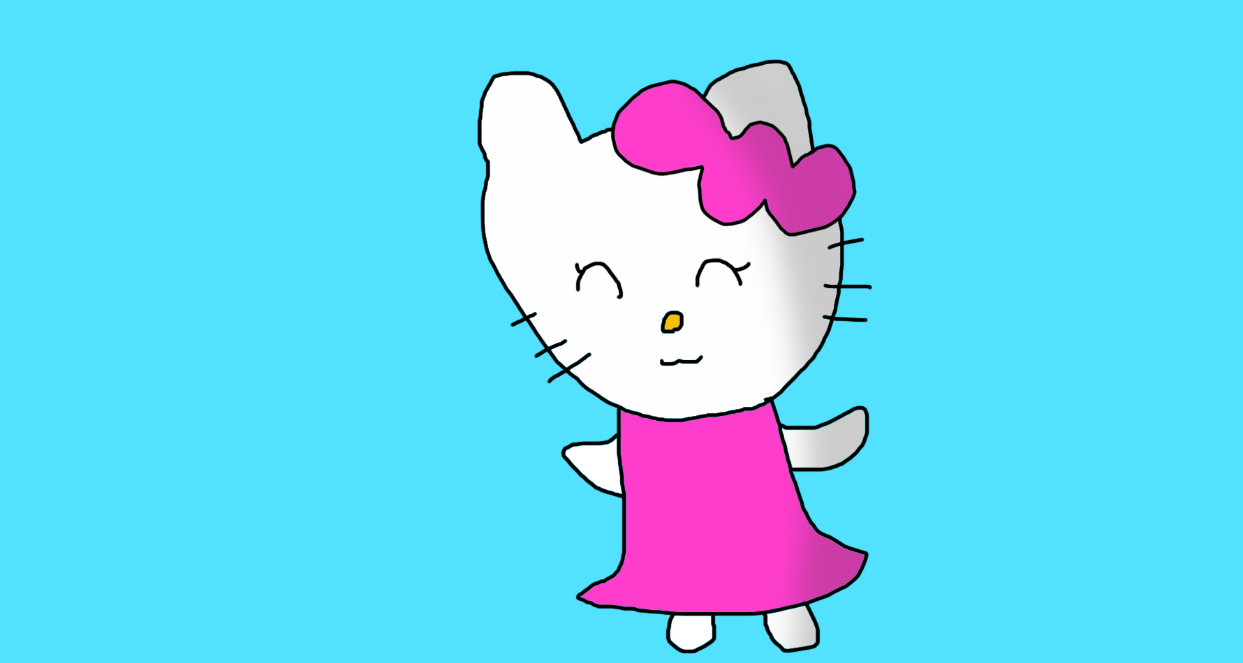 Hello kitty in a dwess by CuteYoshiLover on DeviantArt