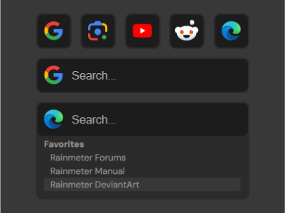 Animated Multi Search Bar v1.2 | Rainmeter