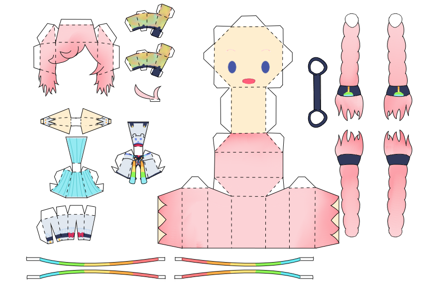 Papercraft Vocaloid Rana