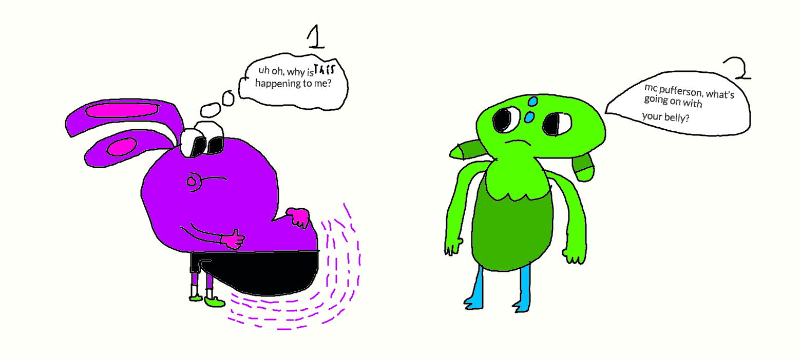 mc pufferson's belly is growing by jwilli3642 on DeviantArt