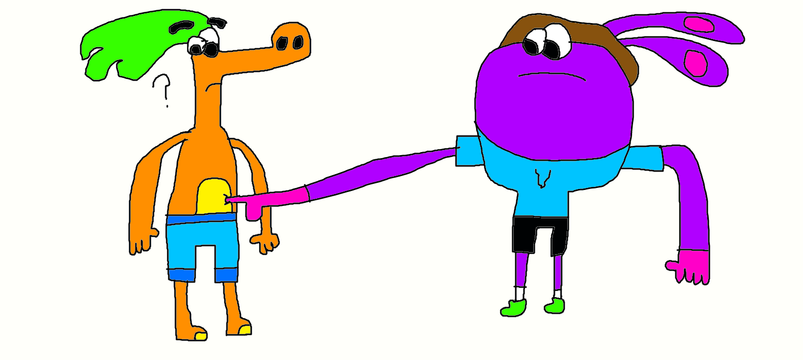 me pokeing tangy's belly by jwilli3642 on DeviantArt