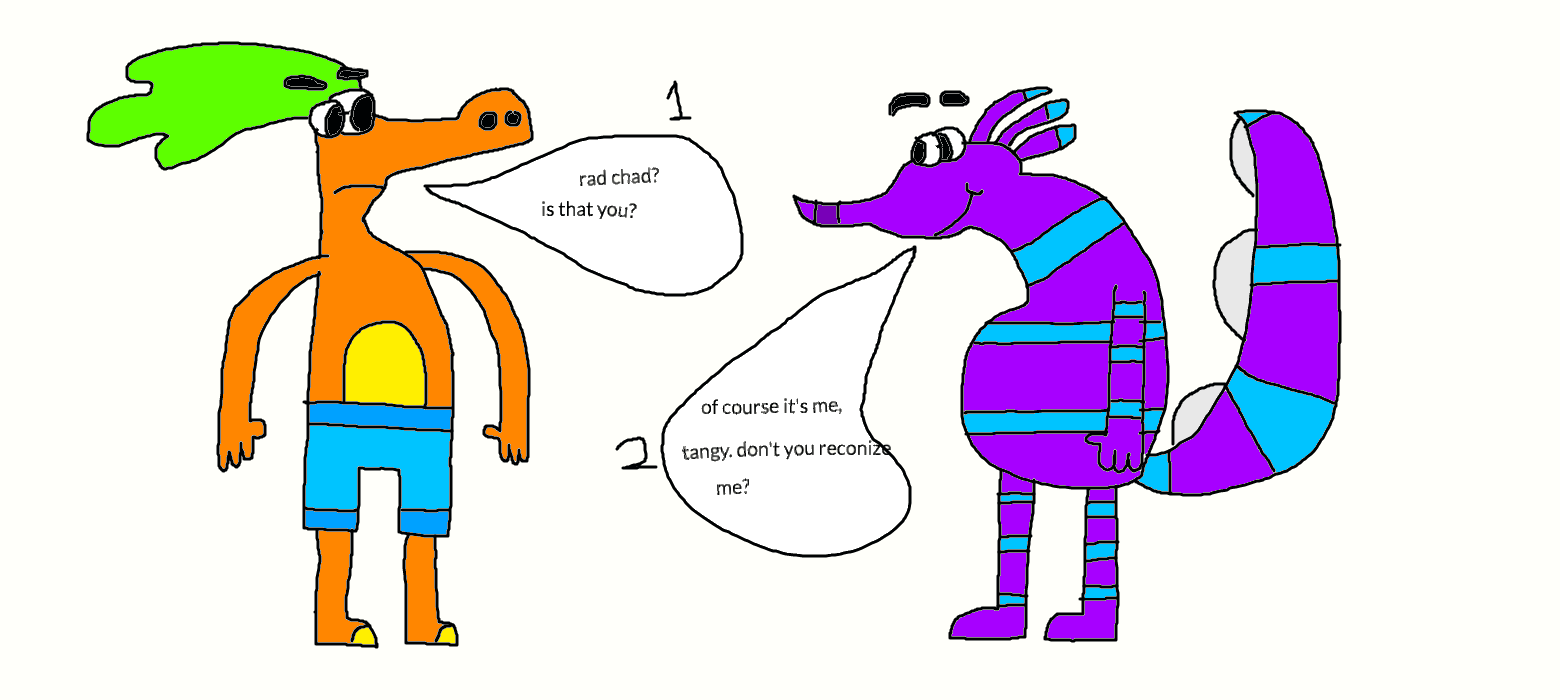 tangy (almost) didn't reconize rad chad by jwilli3642 on DeviantArt